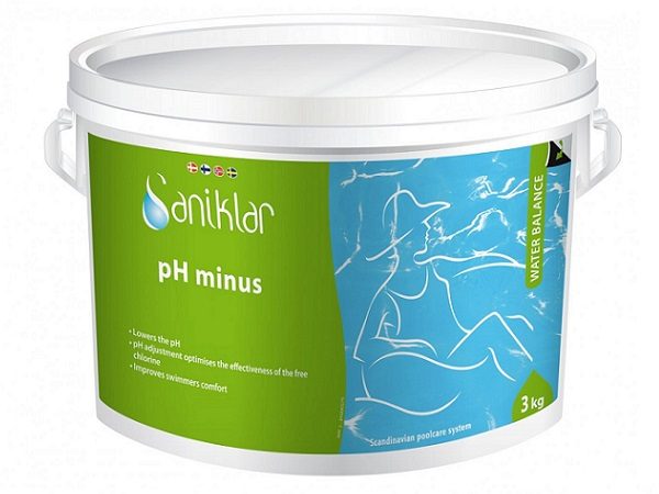 pH minus 3 kg fra Spacare-Saniklar. Se mere på SolBadet.dk