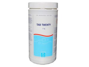 Tab Twenty 20 gram langtidsklor fra SpaCare forhandles hos SolBadet.dk