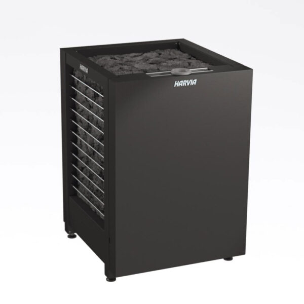 Harvia Modulo Combi Elektrisk åben sort solbadet