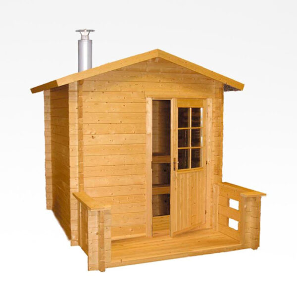 Outdoor sauna Keitele med Pro20 træovn. solbadet