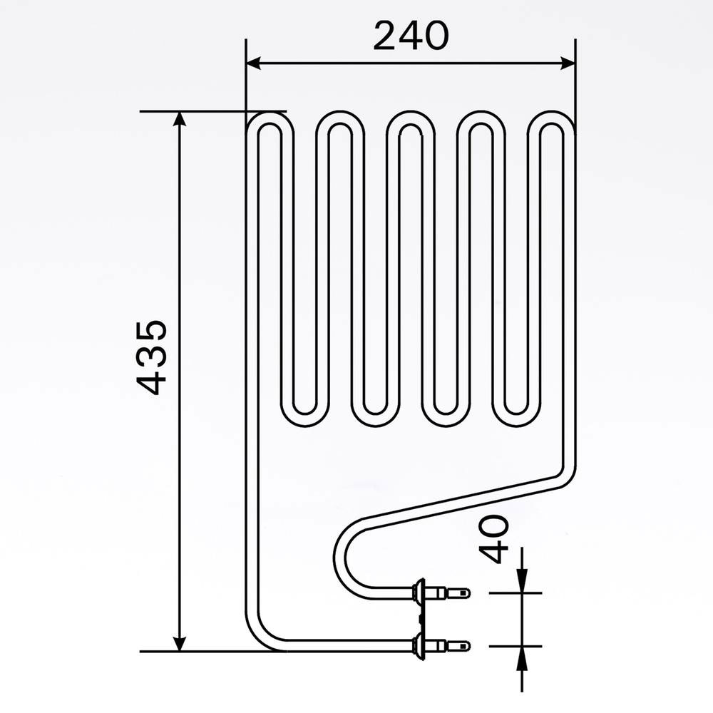 Sauna element 2150W, 230V Terminaler i siden. solbadet