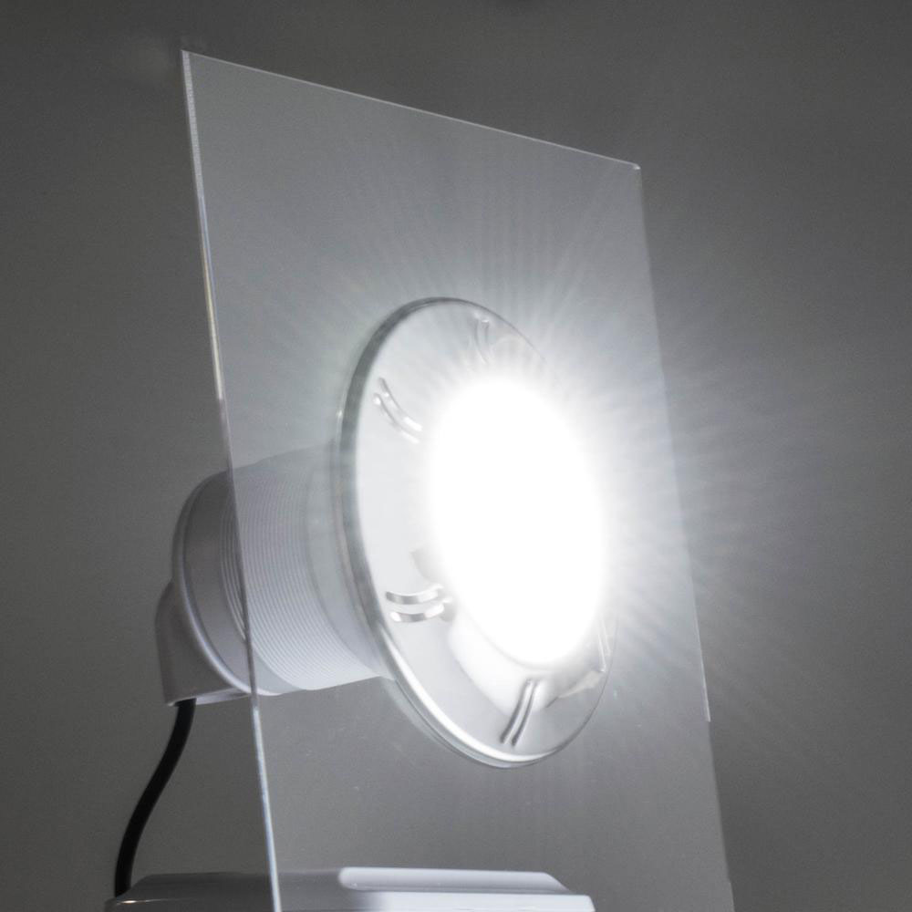 Adagio Pro flat poollamper hvid lys tændt solbadet