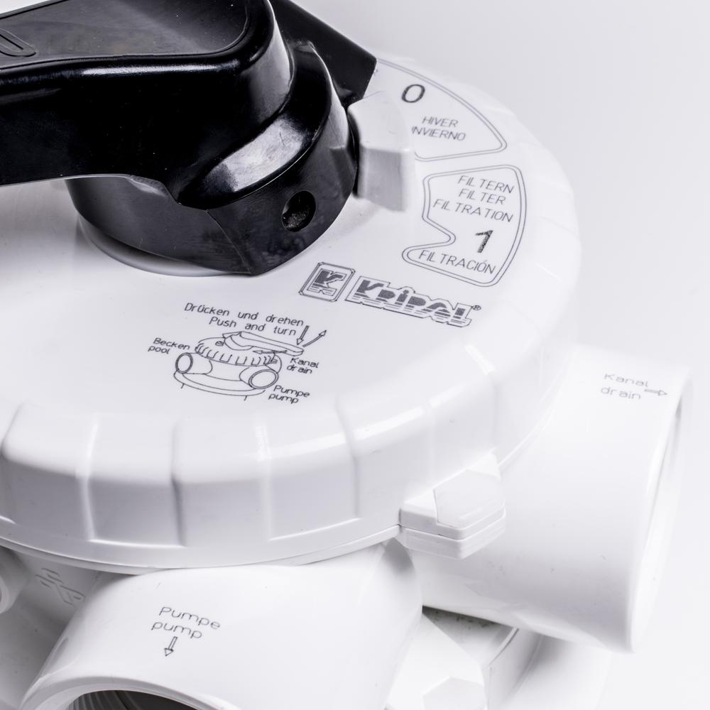 Top multiportventil 4-vejs. t/Ibiza filter. solbadet