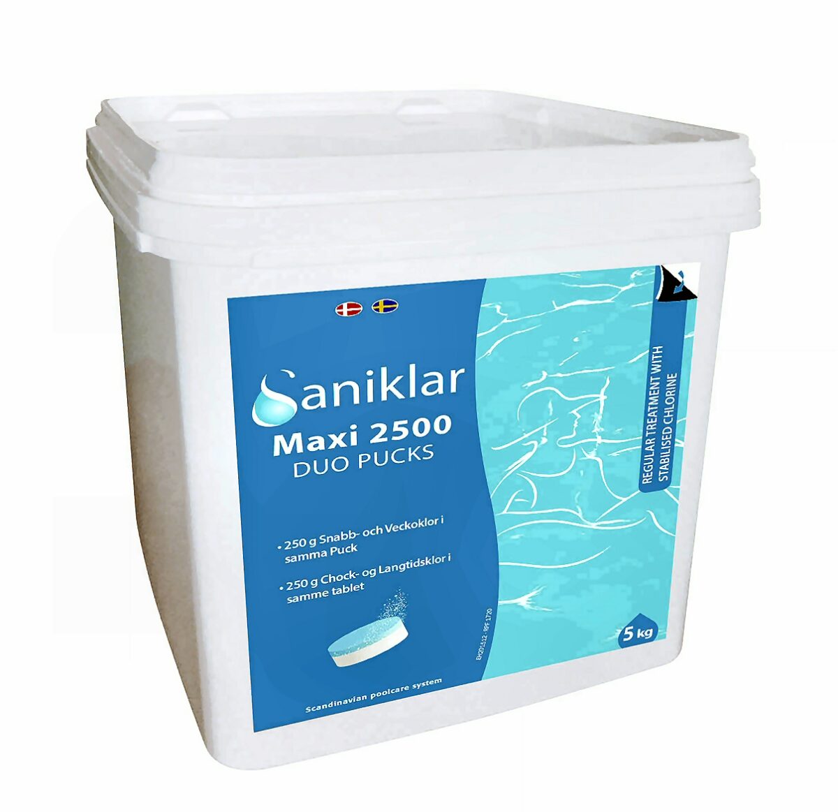 saniklar-maxi-2500-duo-pucks-5-kg fra SolBadet.dk