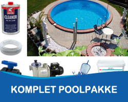 Komplet pool pakker med alt hvad du skal bruge til din nye pool