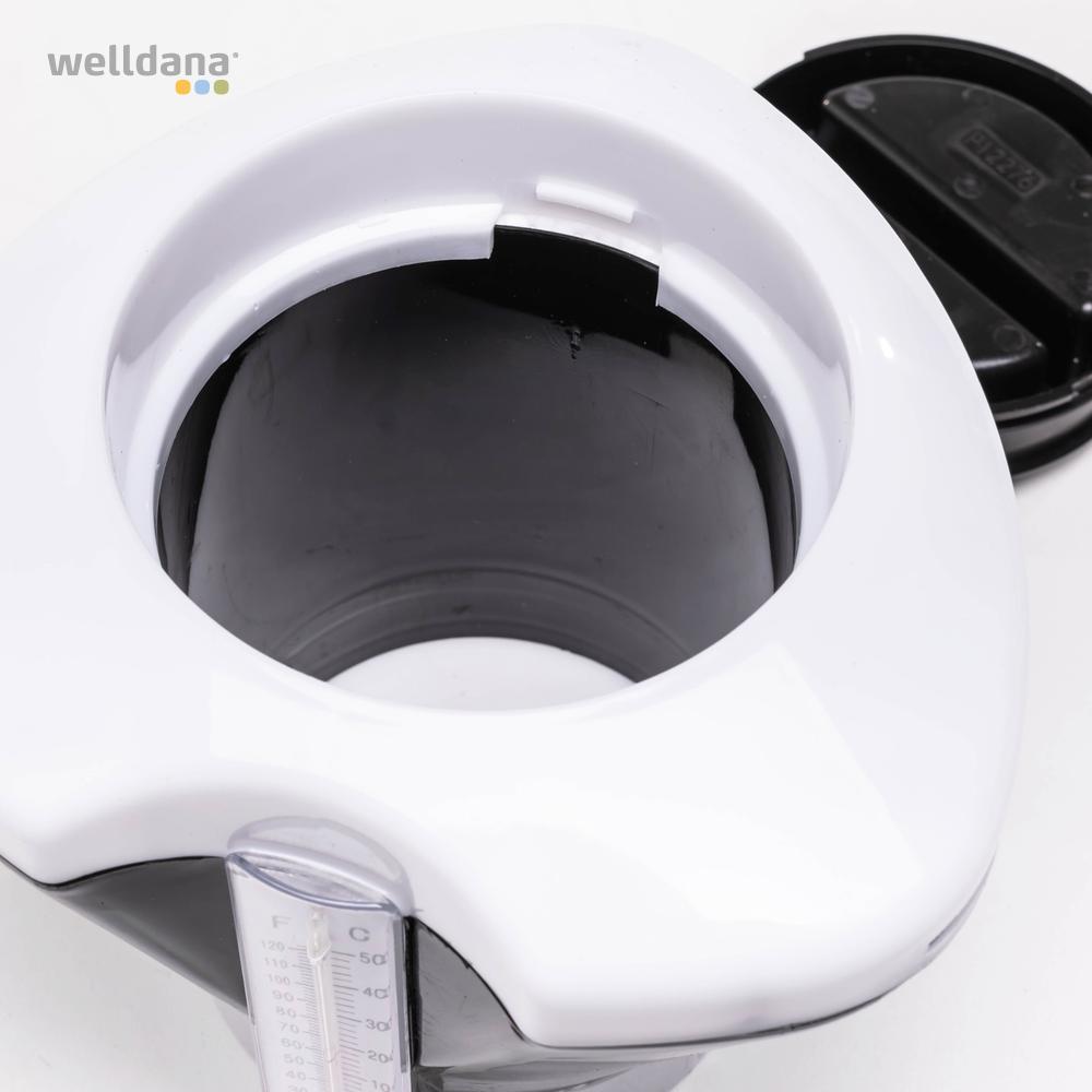 Comfortana Klor dispencer m. termometer Sort/hvid 17 cm. - Billede 4