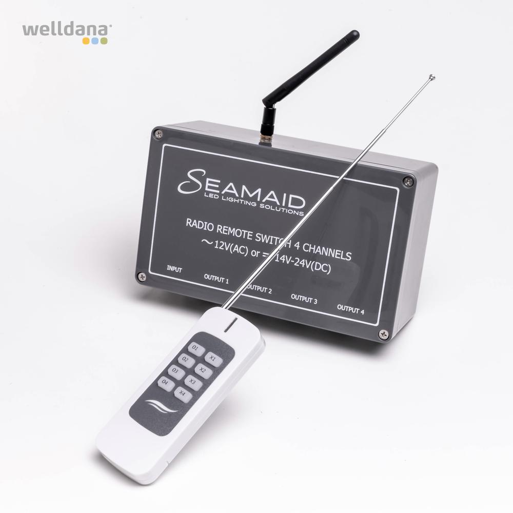 Fjernbetjenings sæt 4 ch. Til Seamaid lamper - Billede 3