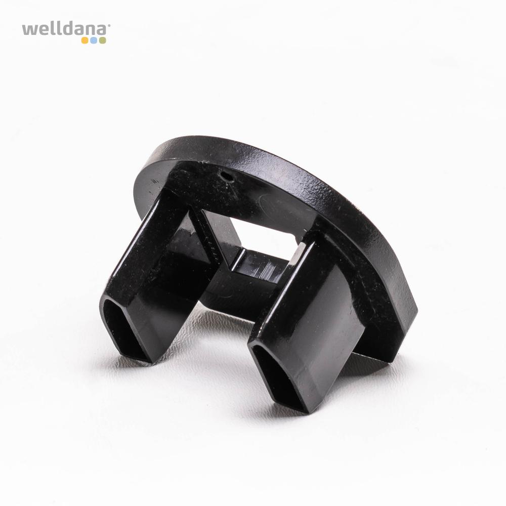 Sort endeprop m kærv t hand crank på alurør Lidercover - Billede 2