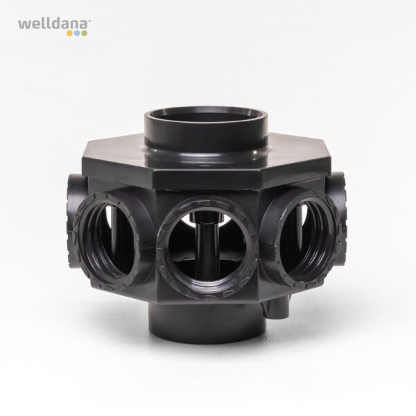 Collector hoved f. Bilbao filter f. 8 arm 1 1/2" Topmonteret