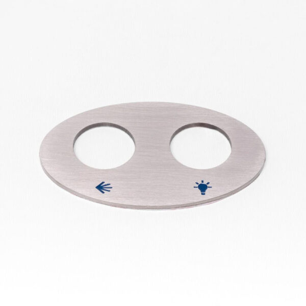 Betjeningsplade Piezo tryk, AISI 316 stål Comfortana Pro X