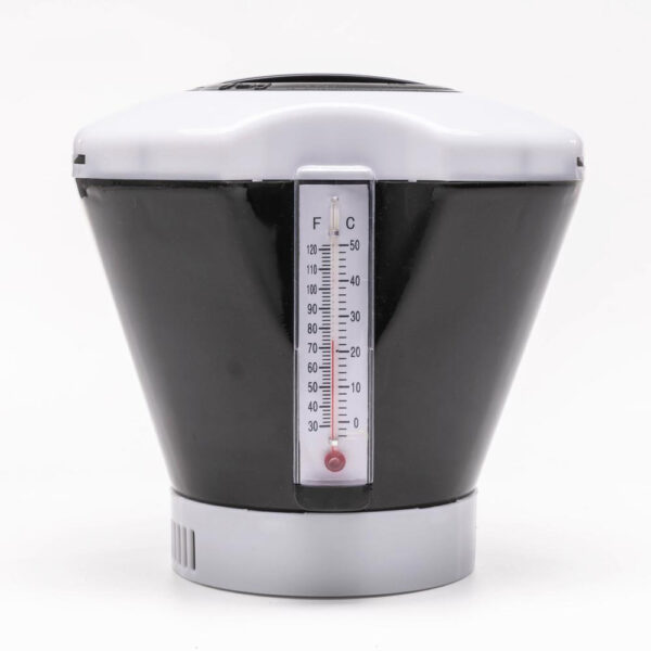 Comfortana Klor dispencer m. termometer Sort/hvid 17 cm.