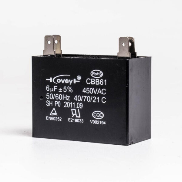 Fan Motor Capacitance For 9,5kw and 14kw units.