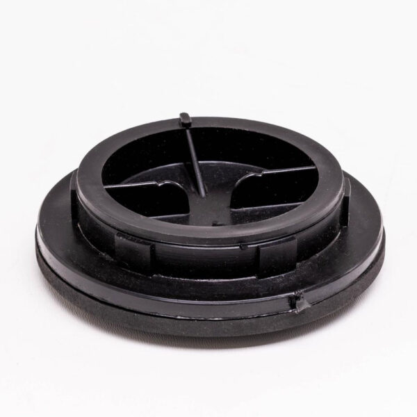 Gevindflange 2 " - sort/top