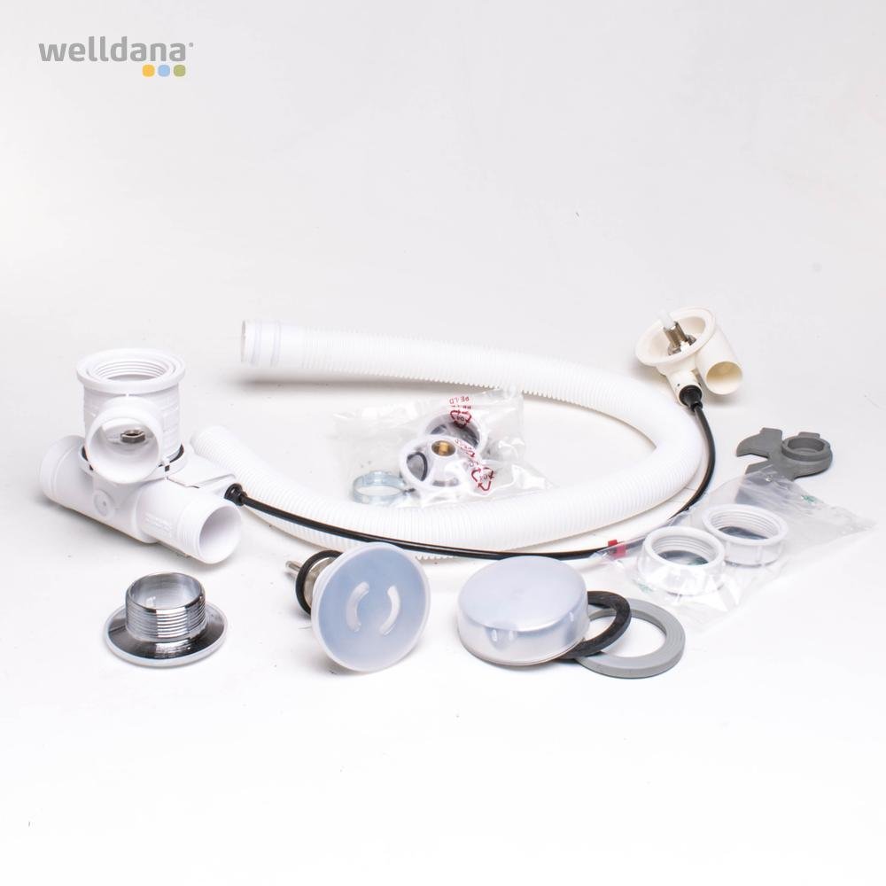 Af/overløb m/udsug u/dræn crome