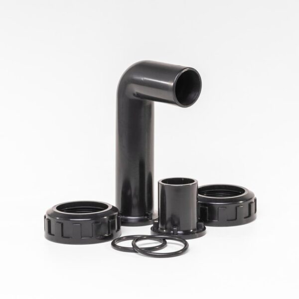 Union sæt f. multiport ventil 1 1/2"  Bilbao filt. vinkel + lige stykke